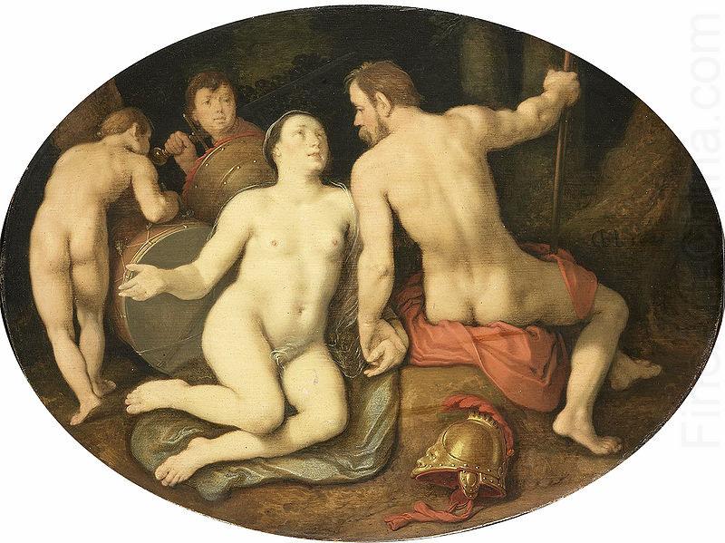 CORNELIS VAN HAARLEM Venus and Mars china oil painting image
